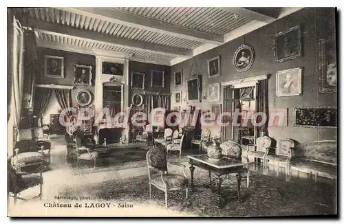 Cartes postales Chateau de Lagoy Salon