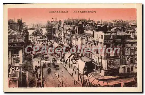 Cartes postales Marseille Rue Cannebieve