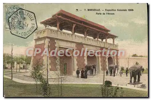 Cartes postales Marseille Exposition Coloniale Porte de l'Annam