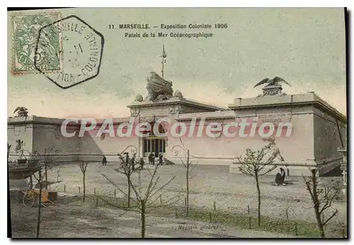 Cartes postales Marseille Exposition Coloniale Palais de la Mer Oceanographique