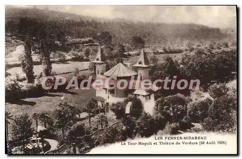 Cartes postales Les Pennes Mirabeau La Tour Maguit et Theatre de Verdue