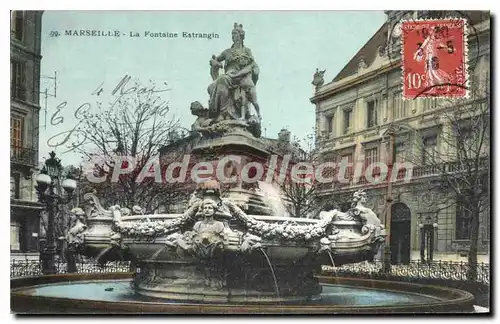 Ansichtskarte AK Marseille La Fontaine Estrangin