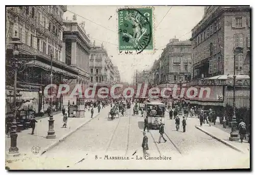 Cartes postales Marseille La Cannebiere