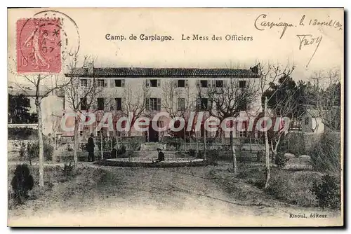 Cartes postales Camp de Carpiagne Le Mess des Officiers