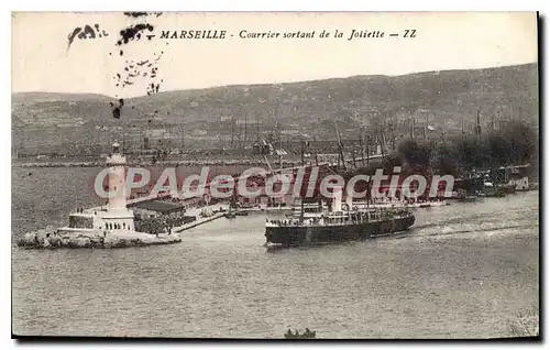 Cartes postales Marseille Courrier Sortant de la Joliette