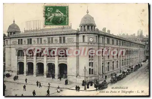 Ansichtskarte AK Marseille Hotel des Postes et Telegraphes