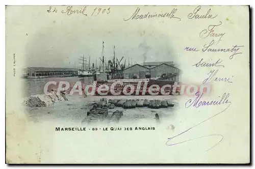 Cartes postales Marseille Le Quai des Anglais