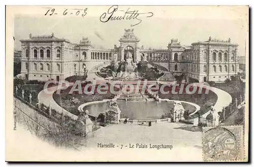 Cartes postales Marseille Le Palais Longchamp