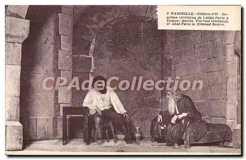 Cartes postales Marseille Chateau d'lf Supreme revelation de l'Abbe Faria a Edmond Dantes The Cast Revelation of