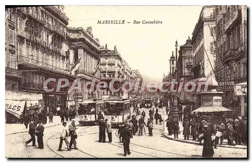 Cartes postales Marseille Rue Cannebiere