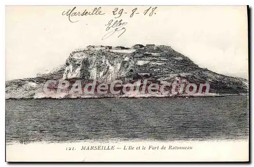 Cartes postales Marseille L'lle et le Fort de Ratonneau