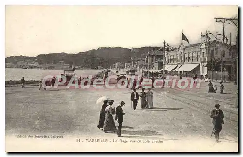 Ansichtskarte AK Marseille La Plage vue du Cote Gauche