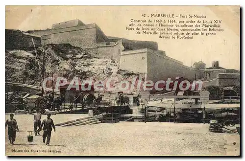 Cartes postales Marseille Fort St Nicolas