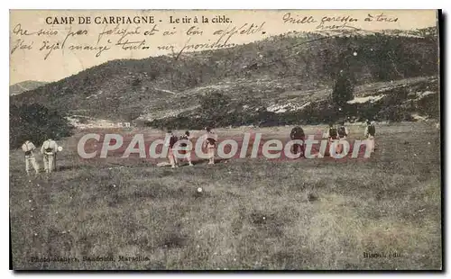 Cartes postales Camp de Carpiagne Le Tir a la Cible