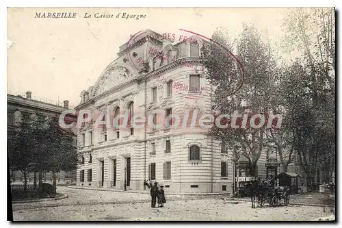 Ansichtskarte AK Marseille La Caisse d'Epargne