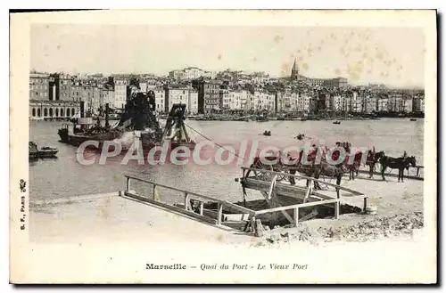 Ansichtskarte AK Marseille Quai du Port Le Vieux Port