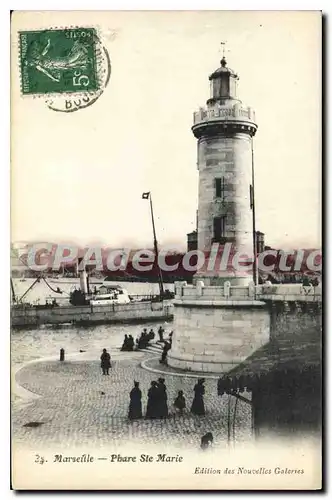 Ansichtskarte AK Marseille Phare Ste Marie