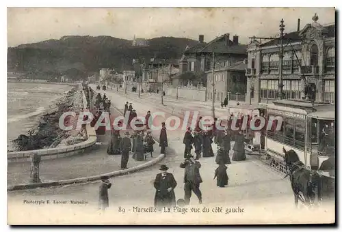 Ansichtskarte AK Marseille La Plage vue du Cote Gauche