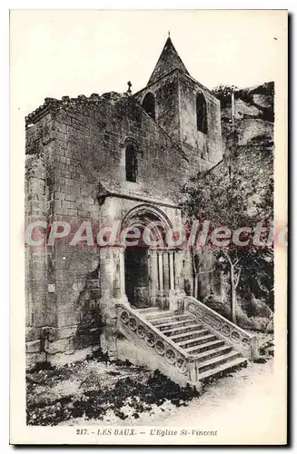 Cartes postales Les Baux L'Eglise St Vincent