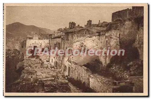 Cartes postales Les Baux Rue de l'Eglise et Hotel de Ville