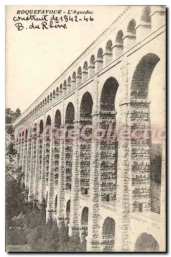 Ansichtskarte AK Roquefavour L'Aqueduc construit de 1862 66 B du Rhone