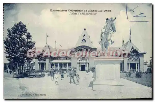 Cartes postales Exposition Coloniale de Marseille 1922 Palais de Madagascar