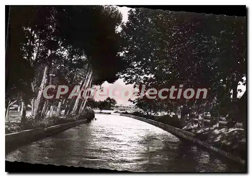 Ansichtskarte AK Charleval Bouches du Rhone Canal de Craponne Pont de Bonneval