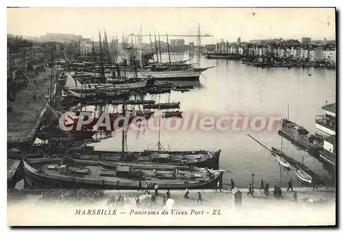 Cartes postales Marseille Panorama du Vieux Port