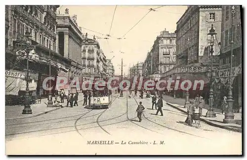 Cartes postales Marseille La Cannebiere