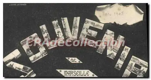 Cartes postales Souvenir de Marseille