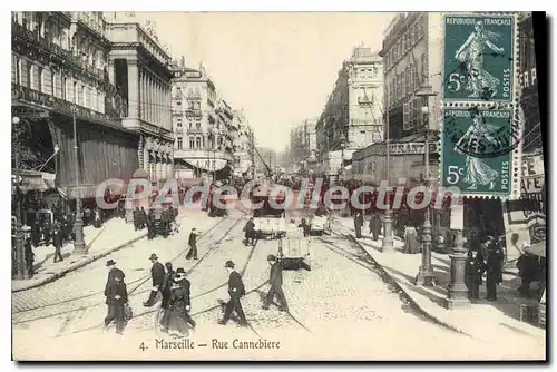 Cartes postales Marseille Rue Cannebiere