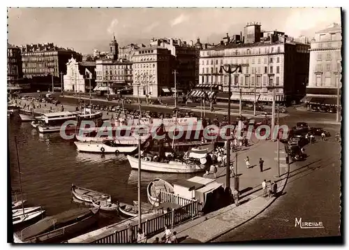 Cartes postales moderne Marseille Un coin du vieux port et le quai des Belges