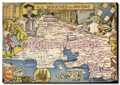 Cartes postales moderne Bouches du Rhone Chateauchard Salon Aubagne La Ciotat