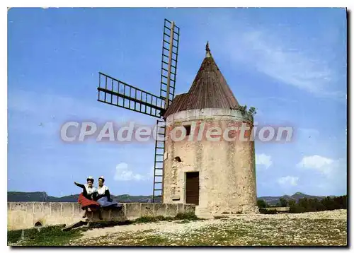 Moderne Karte Au Coeur de la Provence Fontvieille B du R Le celebre Moulin de Daudet