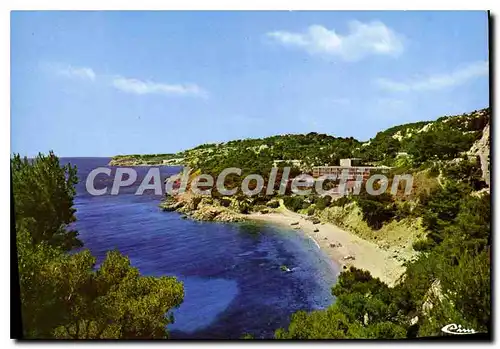 Moderne Karte La Cote Bleue Carry le Rouet B du Rh Calanque des Eaux Salees Village de vacances Les Cigales