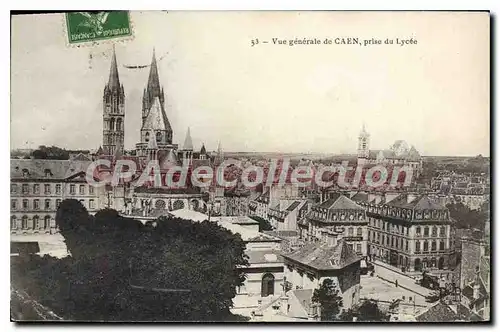 Ansichtskarte AK Vue generale de Caen prise du Lycee