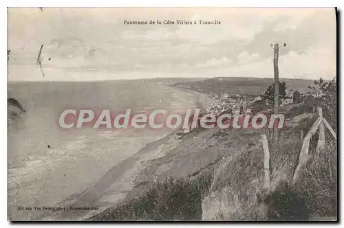 Cartes postales Panorama de la Cote Villers a Trouville