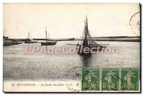 Cartes postales Ouistreham La Sorlie des Jetees