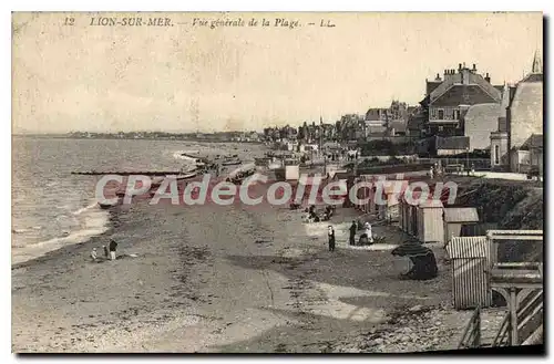 Cartes postales Lion sur Mer Vue generale de la Plage