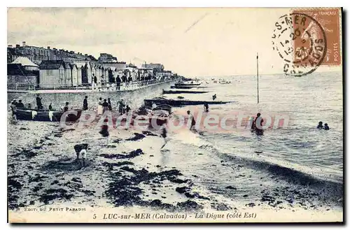 Ansichtskarte AK Luc sur Mer Calvados La Digue Cote Est