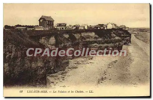 Ansichtskarte AK Luc sur Mer Les Falaises et les Chalets