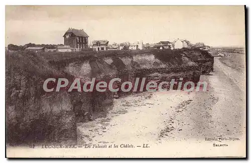 Ansichtskarte AK Luc sur Mer Les Falaises et les Chalets