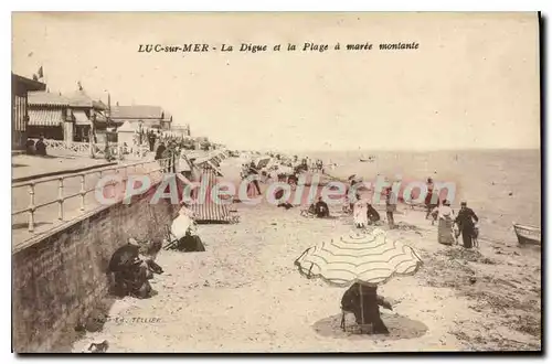 Ansichtskarte AK Luc sur Mer La Digue et la Plage a maree montante