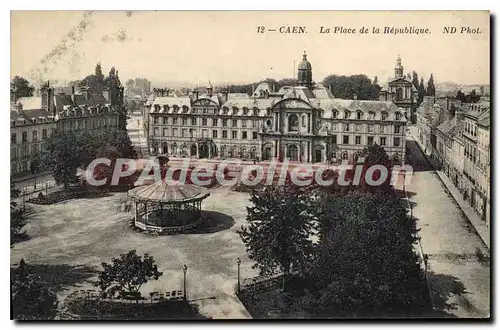 Ansichtskarte AK Caen La Place de la Republique