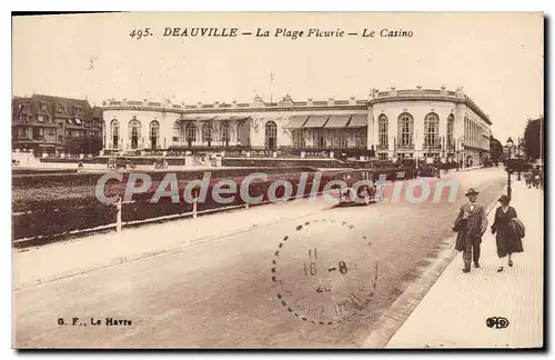 Cartes postales Deauville La Plage Fleurie Le Casino