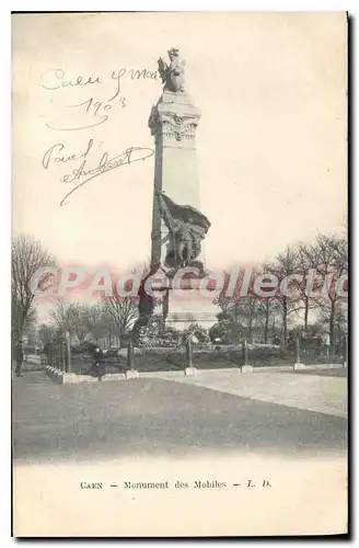 Ansichtskarte AK Caen Monument des Mobiles