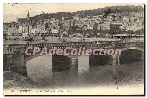 Cartes postales Trouville Le Pont de la Gare