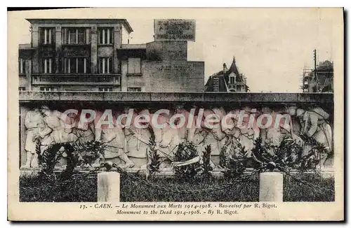 Ansichtskarte AK Caen Le Monument aux Morts 1914 1918 Bas relief par