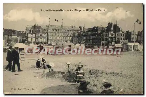 Cartes postales Trouville sur Mer La Plage Hotel de Paris