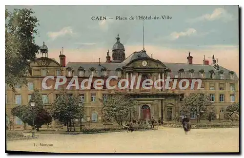 Cartes postales Caen Place de l'Hotel de Ville